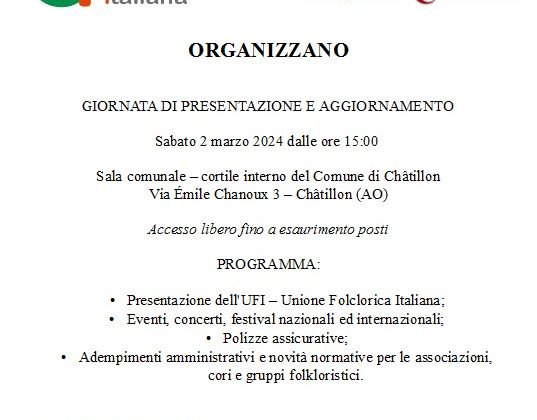 Ufi & Nos Racines incontro in Valle d’Aosta