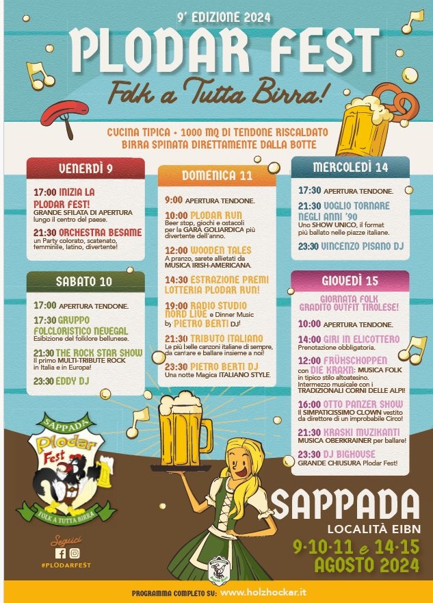 9° EDIZIONE PLODAR FESTIVAL di Sappada